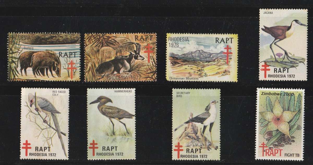 RHODESIA   1972   RAPT STAMPS