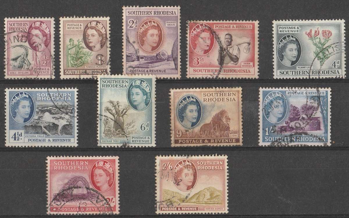 SOUTHERN RHODESIA   1953    SHORT SET  UP TO 2s6d