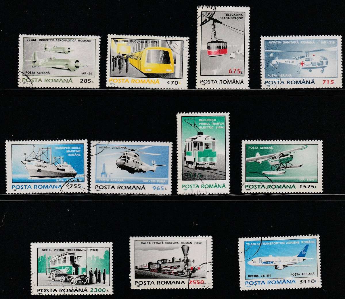 ROMANIA        TRANSPORT    FULL SET
