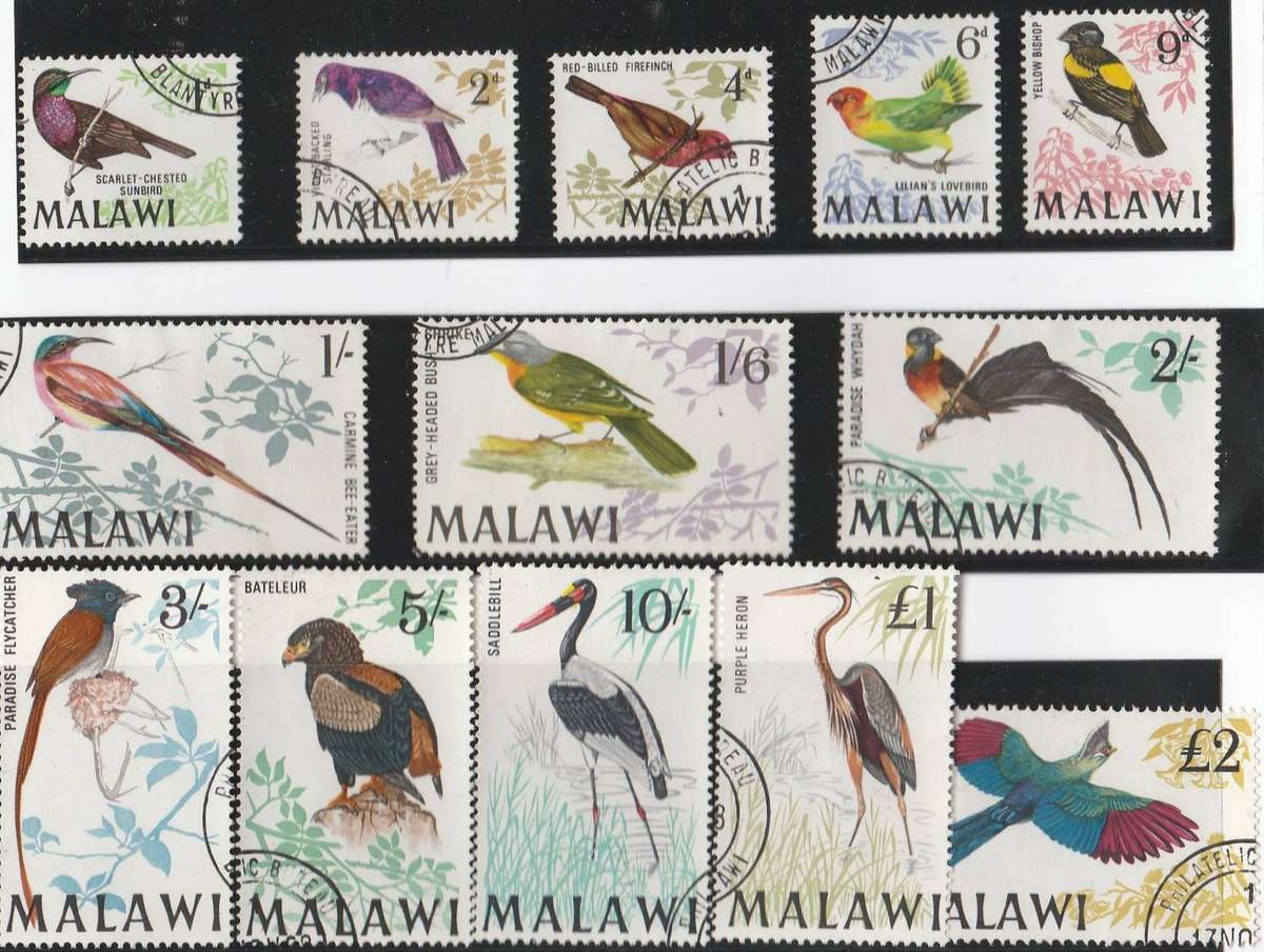 MALAWI   1968   BIRDS UP TO 2 POUND  CV   R2160   SG310-323
