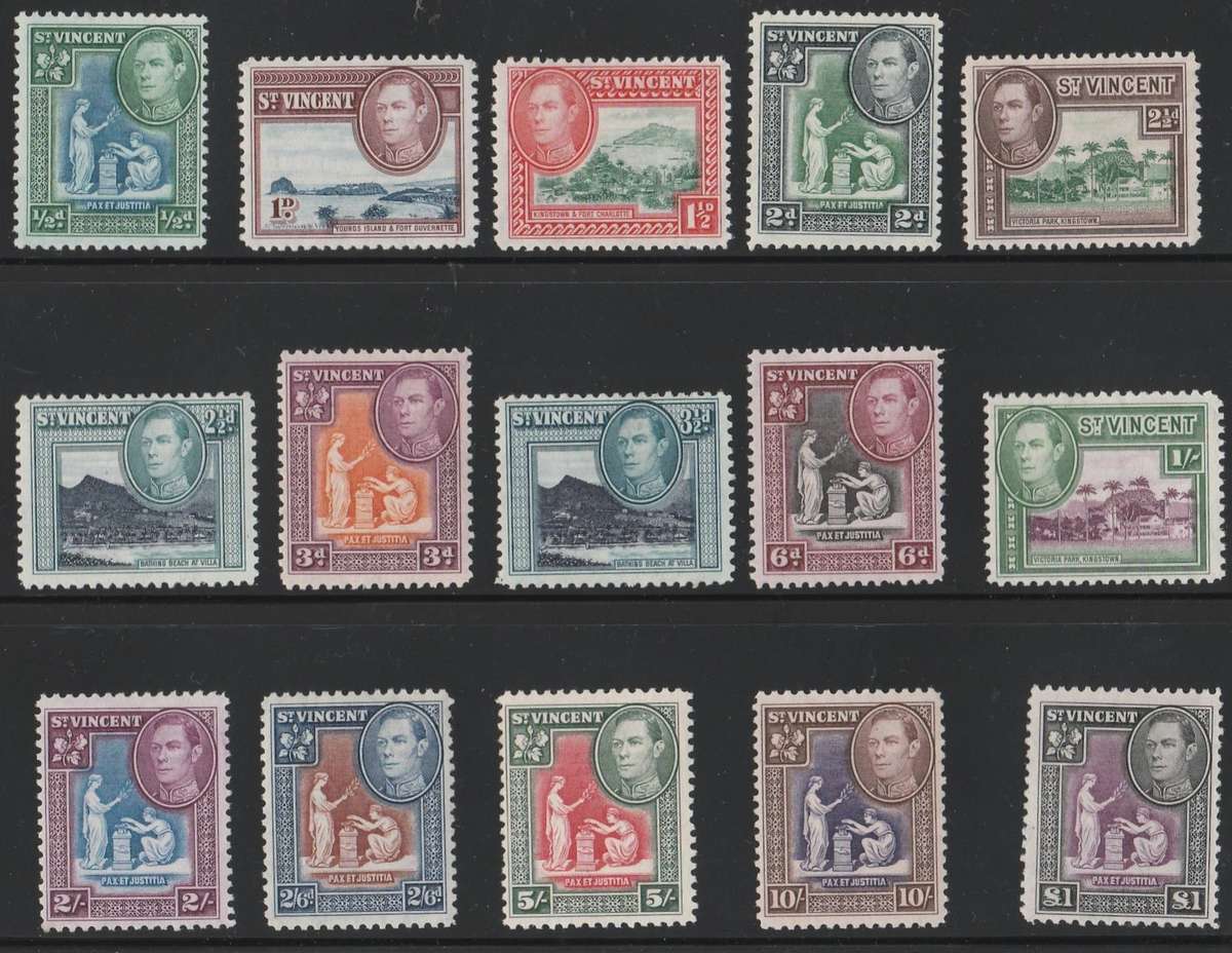 St Vincent  ISLANDS  1938  FULL SET      SG149-159