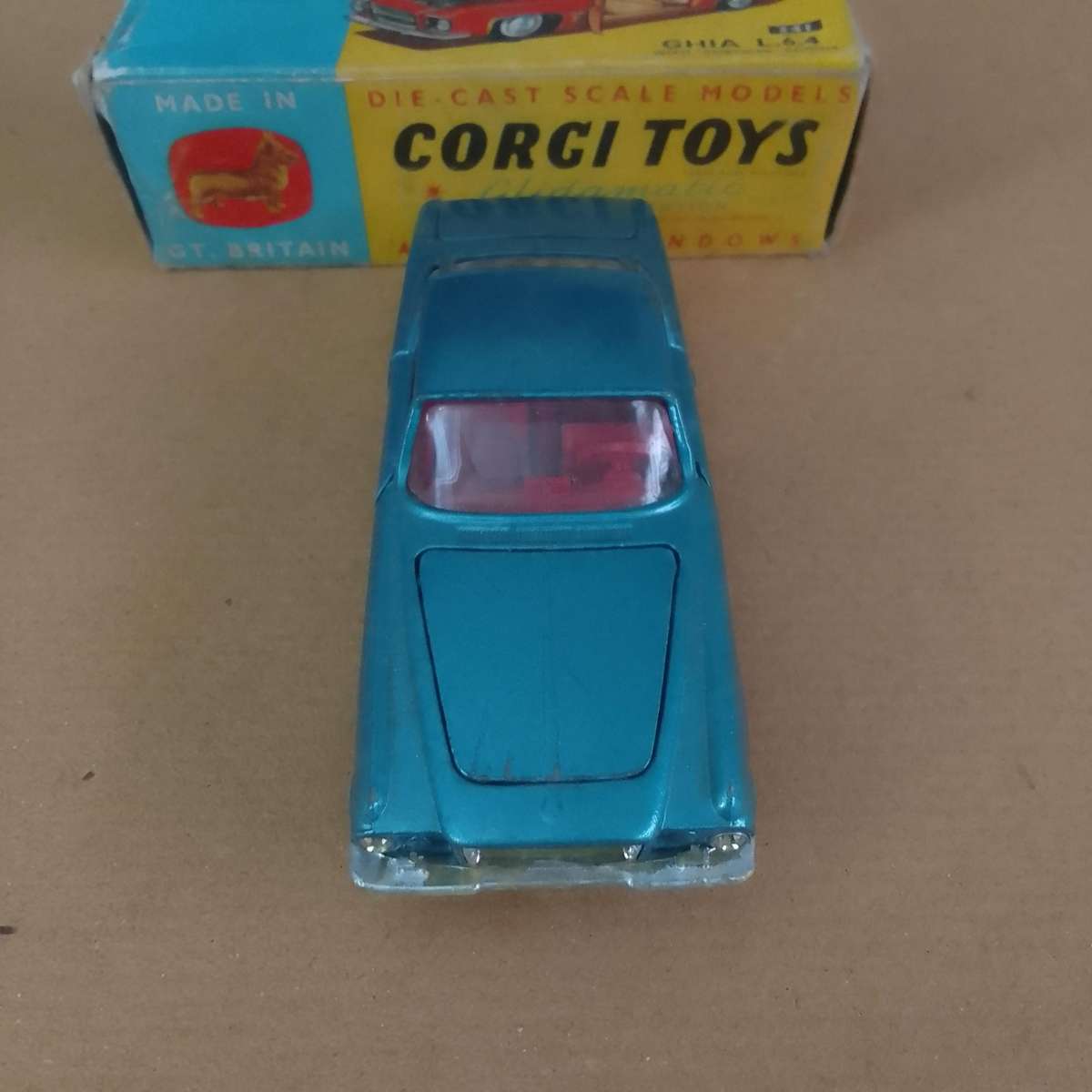 Original Corgi Toys Ghia L6.4 with Chrysler V8 Engine made in GT Britain