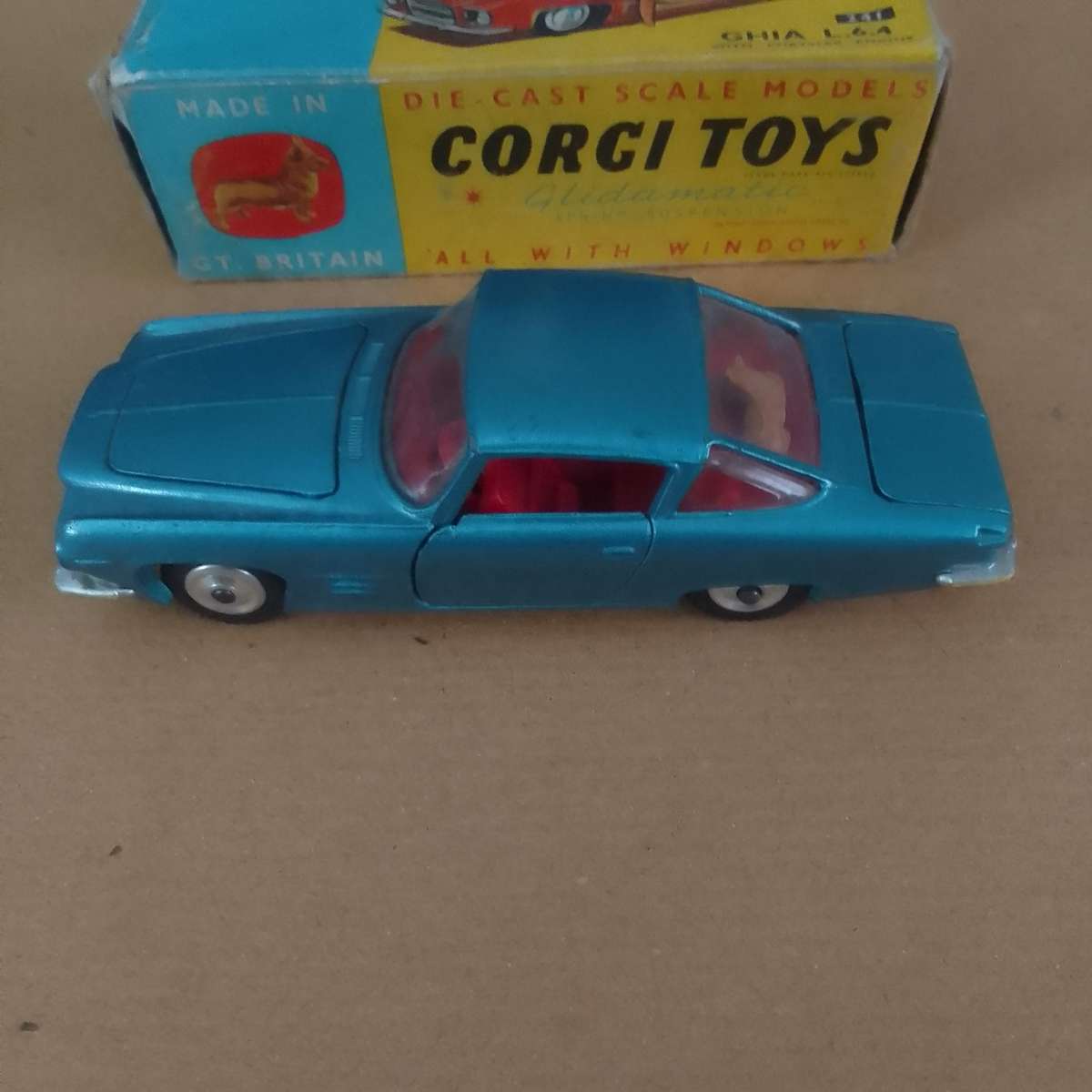 Original Corgi Toys Ghia L6.4 with Chrysler V8 Engine made in GT Britain