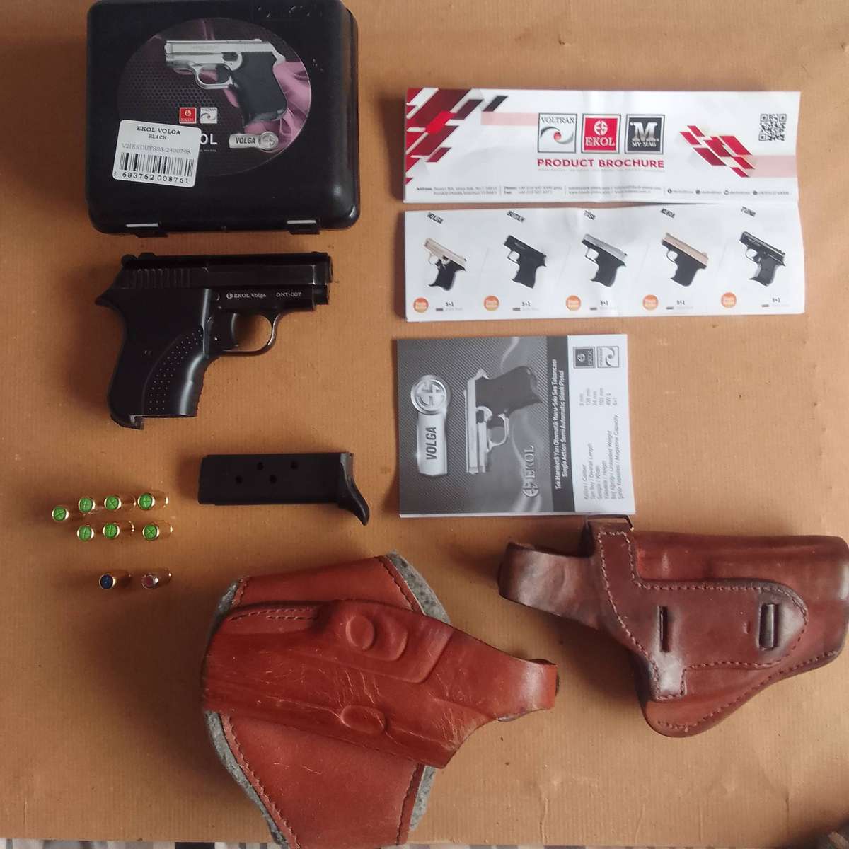 Ekol Volga Pistol incl. Blank pepper and teargas rounds very effective brand new