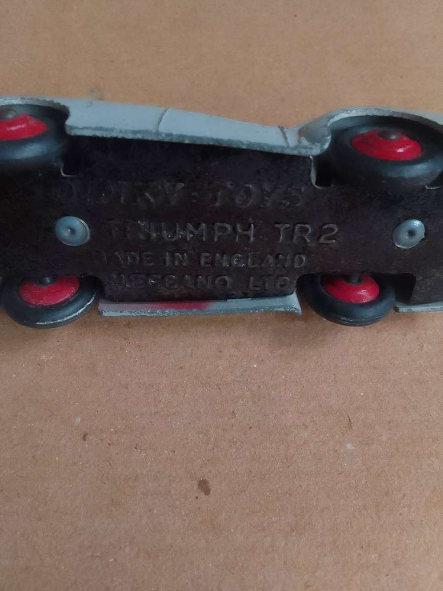 Vintage Dinky Toy Triumph TR2 made in England by Meccano