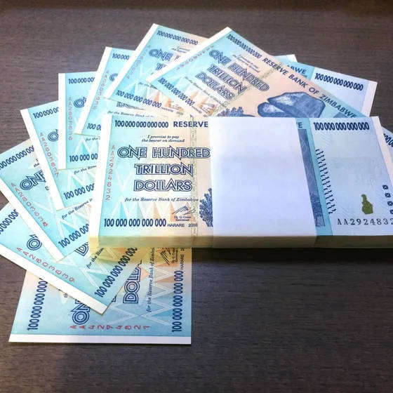 Zimbabwe 100 Trillion Dollar Banknote