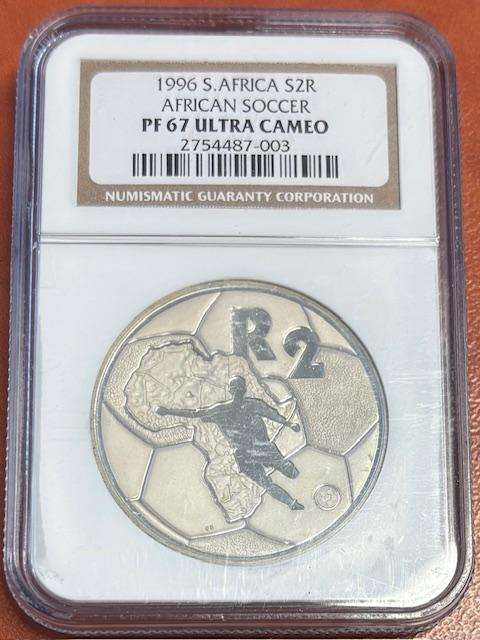 1996 Soccer R2 Silver PF 67 ULTRA CAMEO