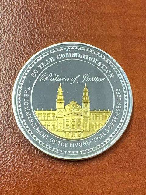 Palace of Justice - Mandela Luthli 1oz SILVER Medallion. 50 year celebration.
