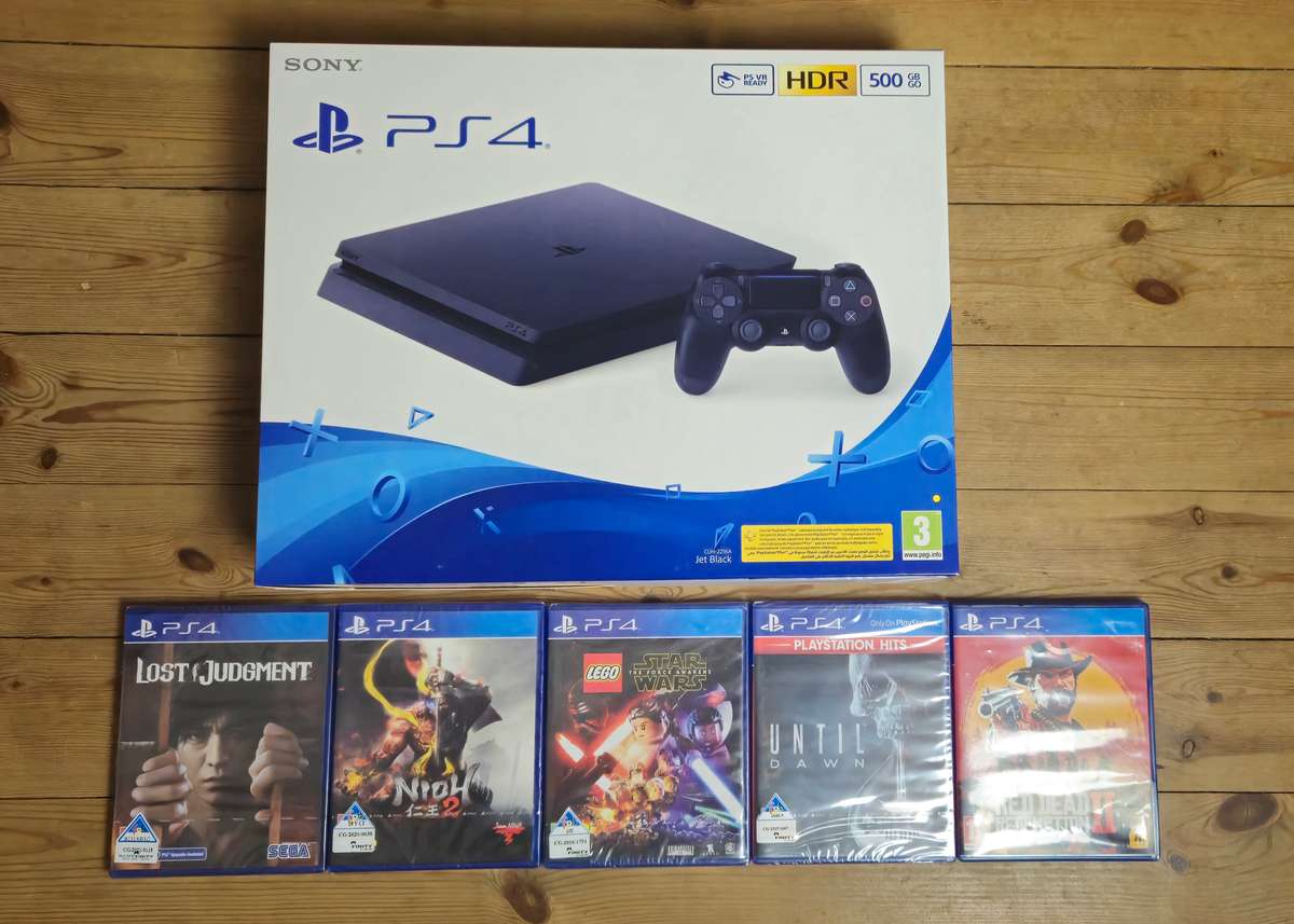 Brand New PS4 Slim 500GB Bundle with 5 Games