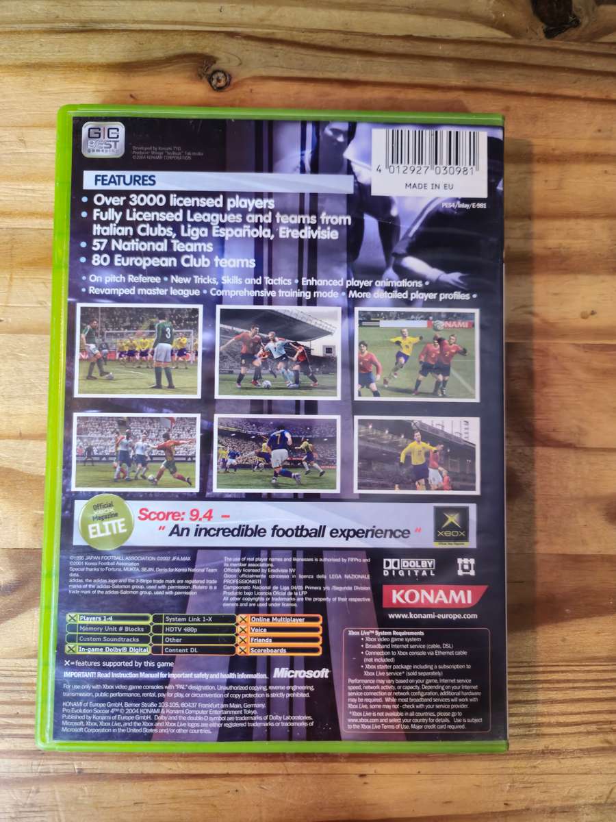 Pro Evolution Soccer 4 (Xbox Original)