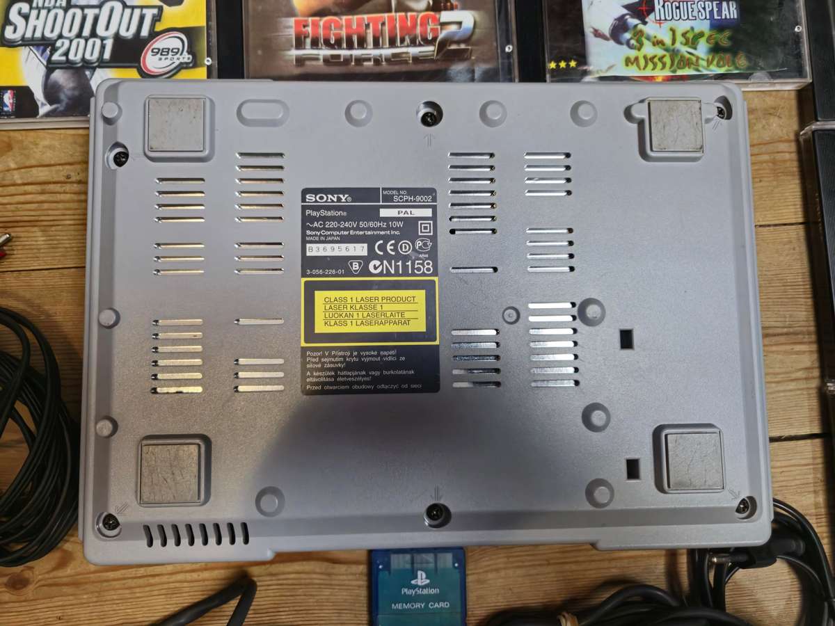 PlayStation 1 Console Bundle - 21 Games (Original & Bootlegs) + Memory Card & Controllers!