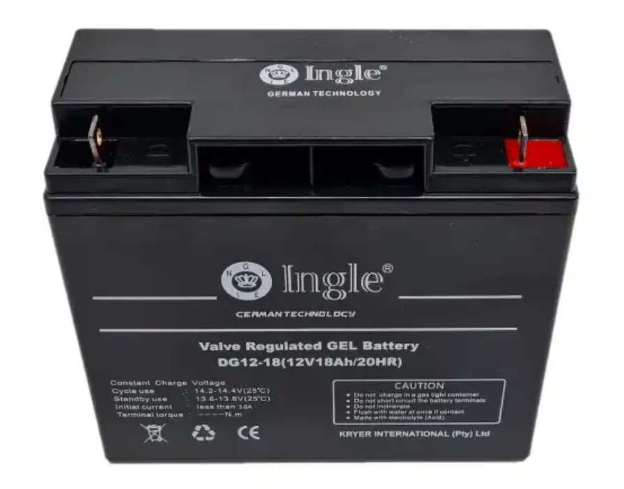12V 18Ah Gel Battery - Ingle