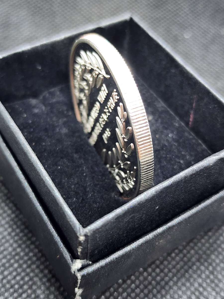 4 x Silver Plated Mandela Long Walk to Freedom Nobel Prize 1993 Coin. PRICE IS FOR ALL FOUR COINS.