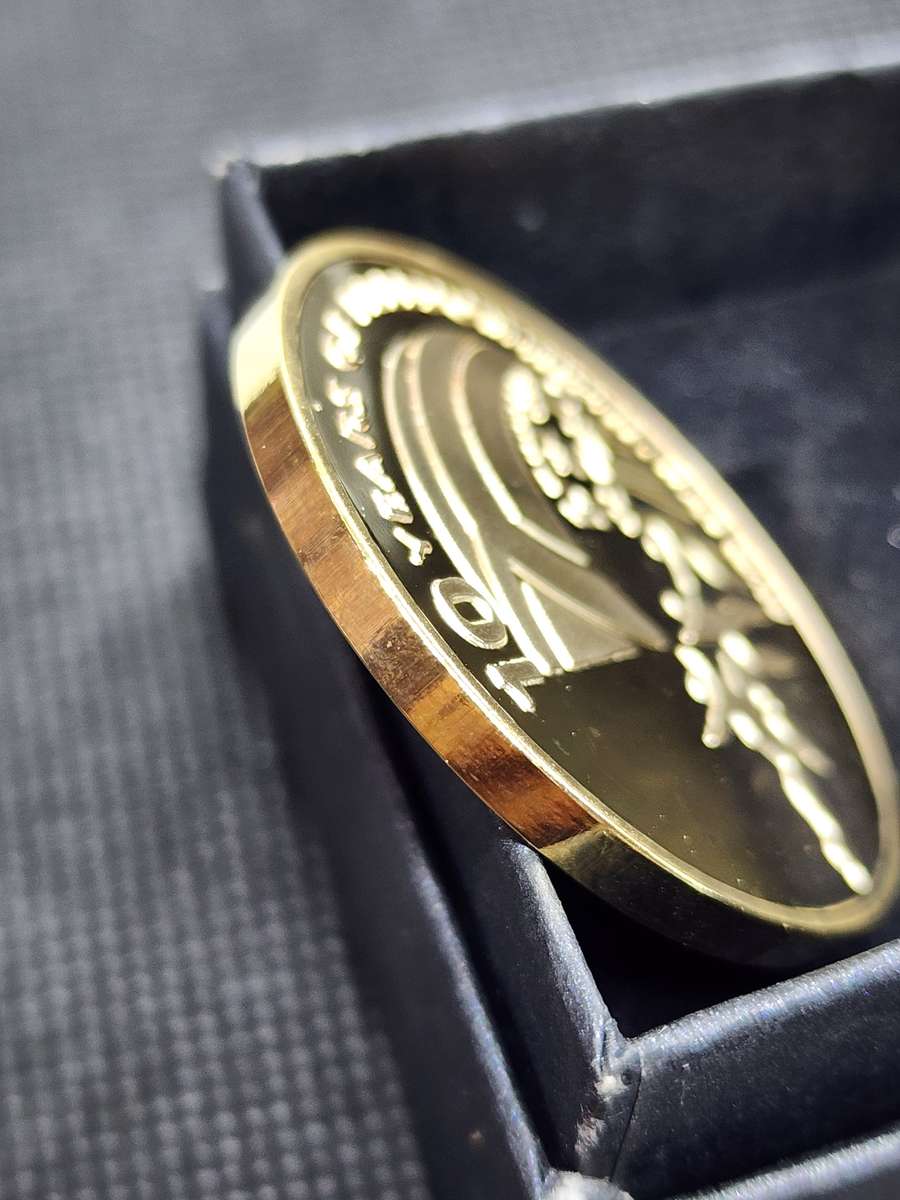 14 x Mandela 'A long Walk to freedom' Gold Plated coins. PRICE IS FOR ALL 14