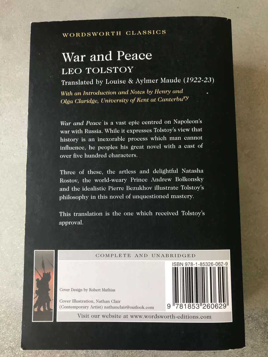 War and Peace by Leo Tolstoy [Paperback: Like New]