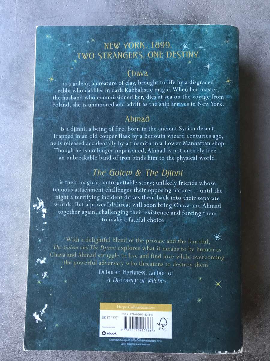 The Golem and the Djinni by Helene Wecker [Large Paperback: Good]