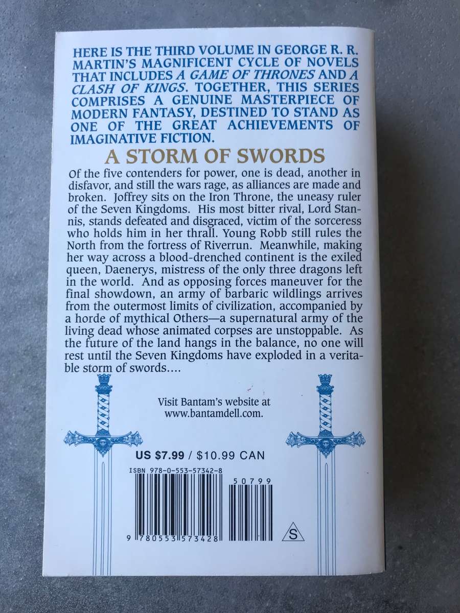 A Storm of Swords (Song of Ice and Fire #3) by George R.R. Martin [Paperback: Excellent]
