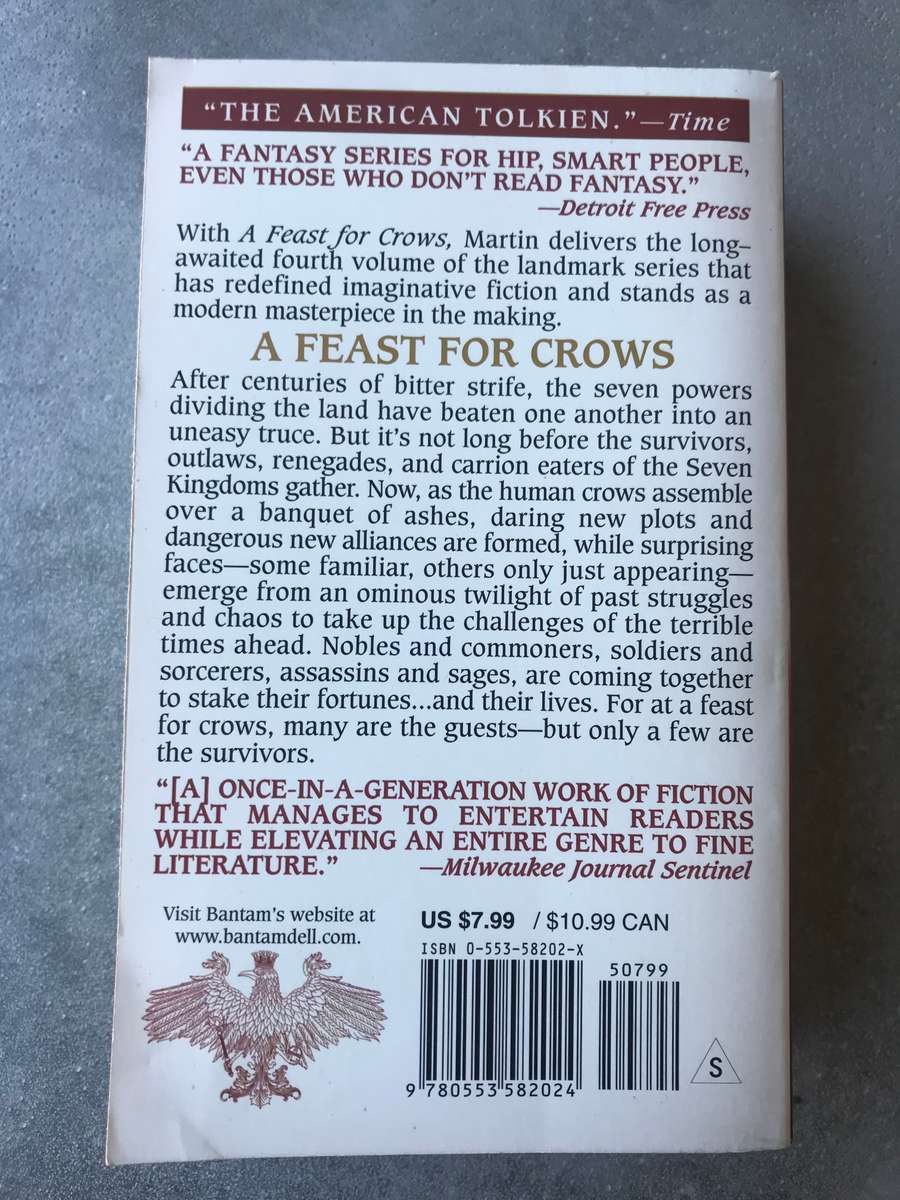 A Feast for Crows (Song of Ice and Fire #4) by George R.R. Martin [Paperback: Excellent]