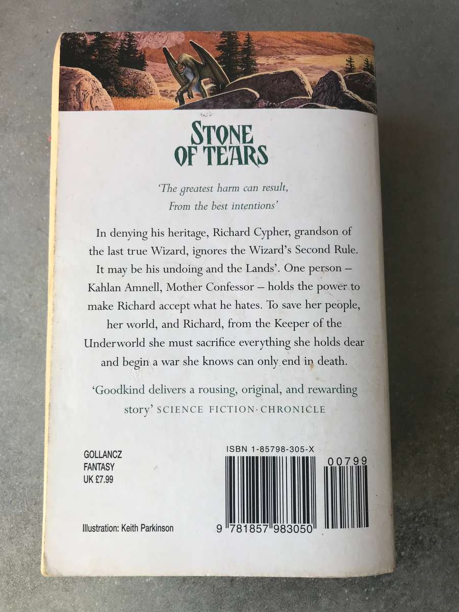 Stone of Tears (Sword of Truth #2) by Terry Goodkind [Paperback: Average]