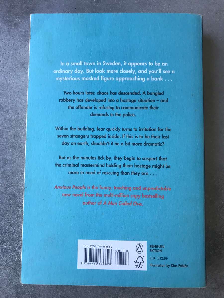 Anxious People by Fredrik Backman [Large Paperback: Very Good]