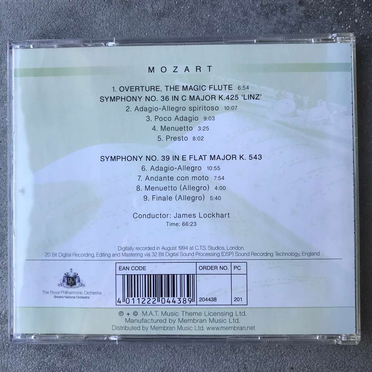 Mozart: Overture (The Magic Flute) / Symphony No. 36 & No. 39 [CD]