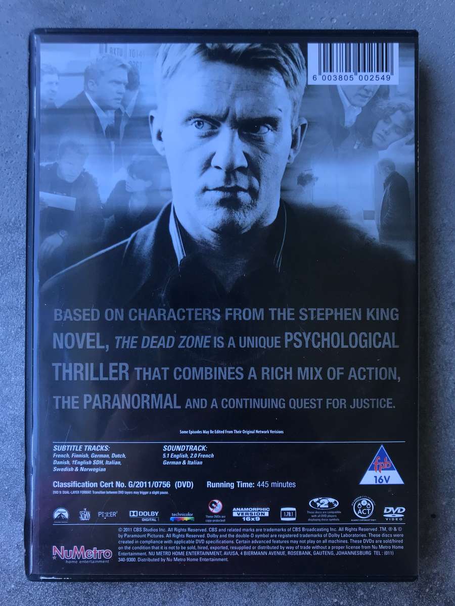 The Dead Zone - Season 4 [3 DVD]