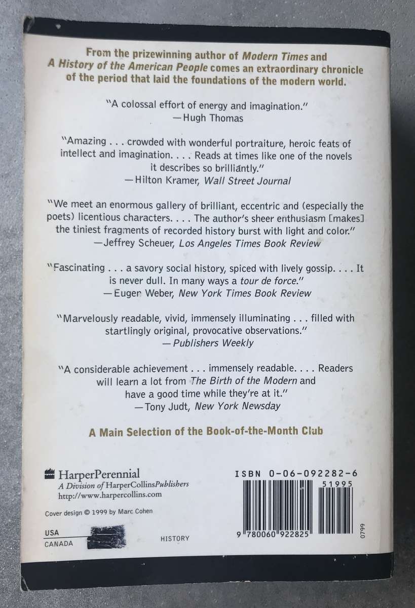 The Birth of the Modern by Paul Johnson [Paperback: Good]