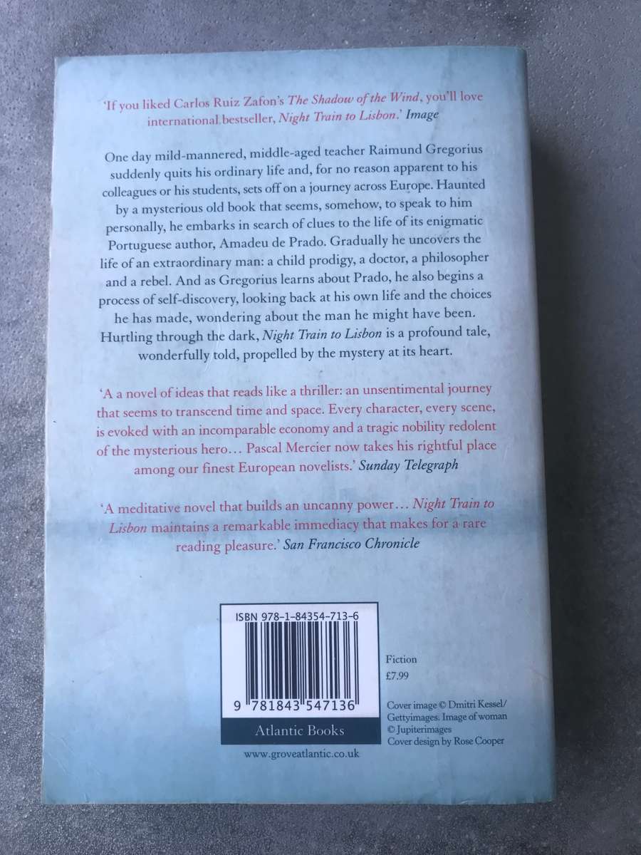 Night Train to Lisbon by Pascal Mercier [Paperback: Average]