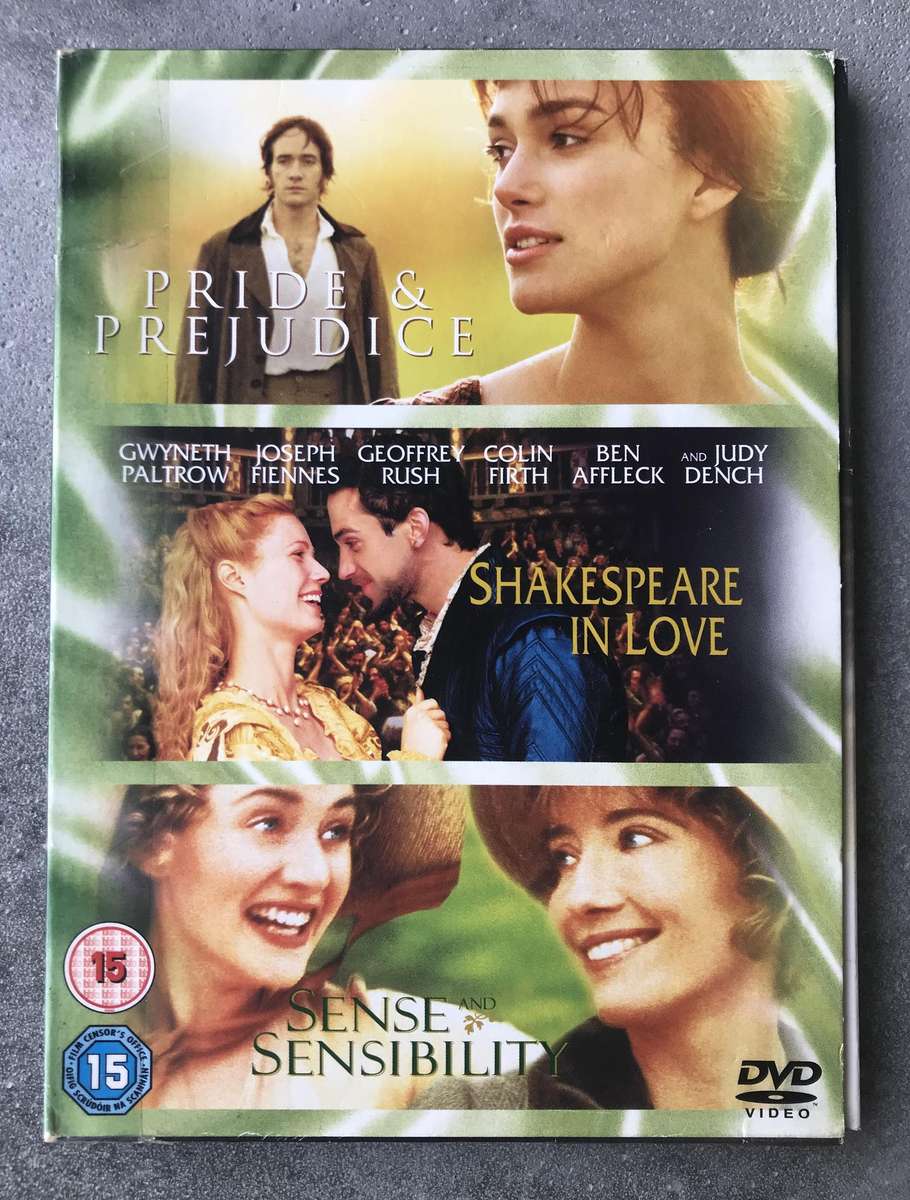 Pride & Prejudice / Shakespeare in Love / Sense & Sensibility [3 DVD]