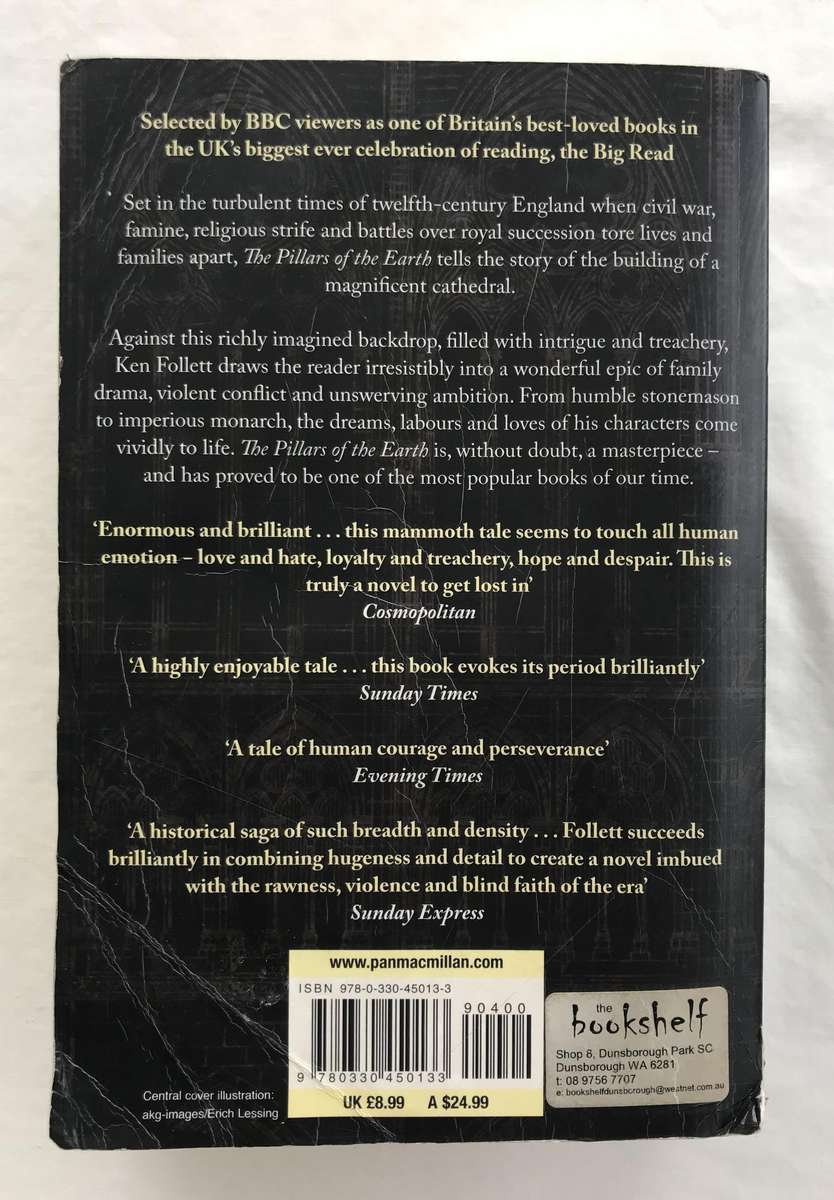 The Pillars of the Earth (Kingsbridge #1) by Ken Follett [Paperback: Good]
