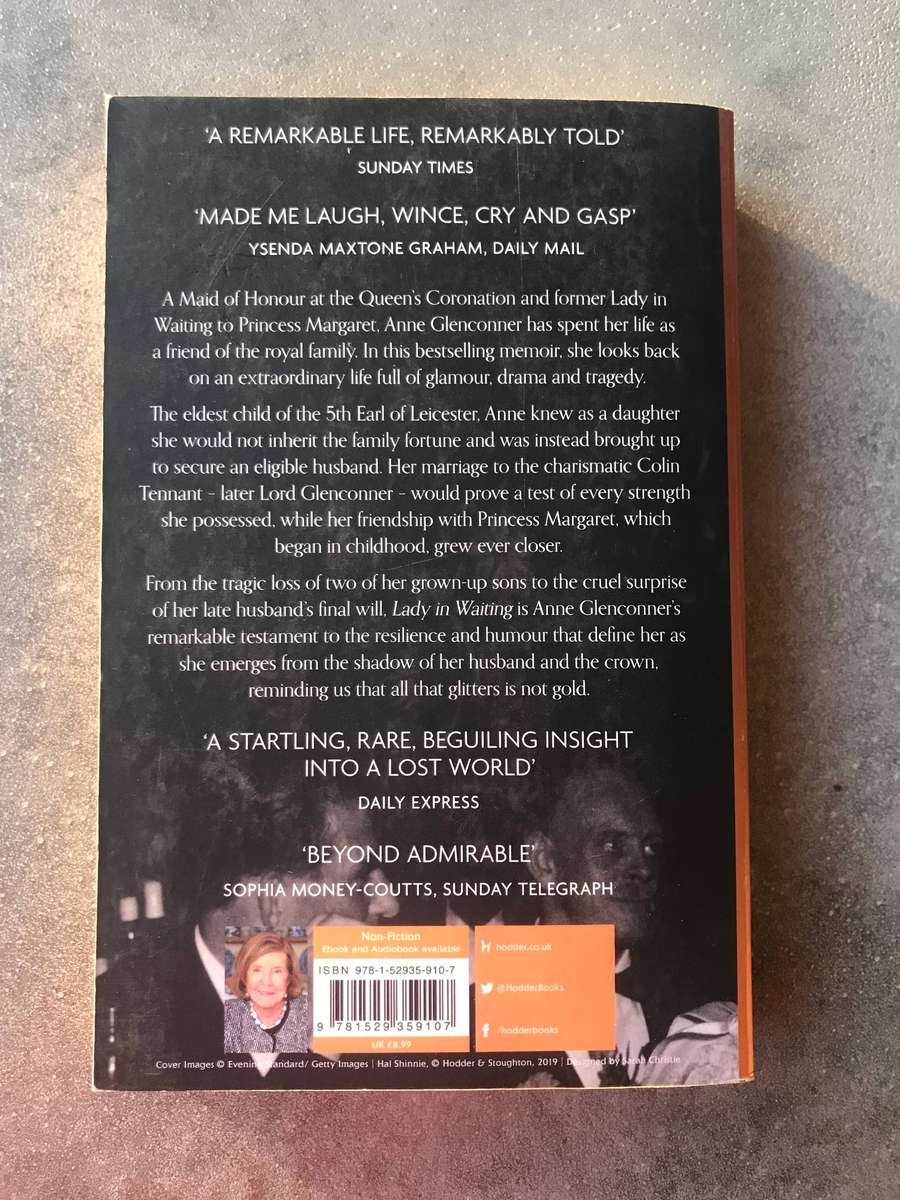 Lady in Waiting by Anne Glenconner [Paperback: Good]
