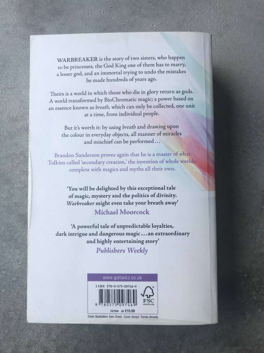 Warbreaker by Brandon Sanderson [Paperback: Very Good]