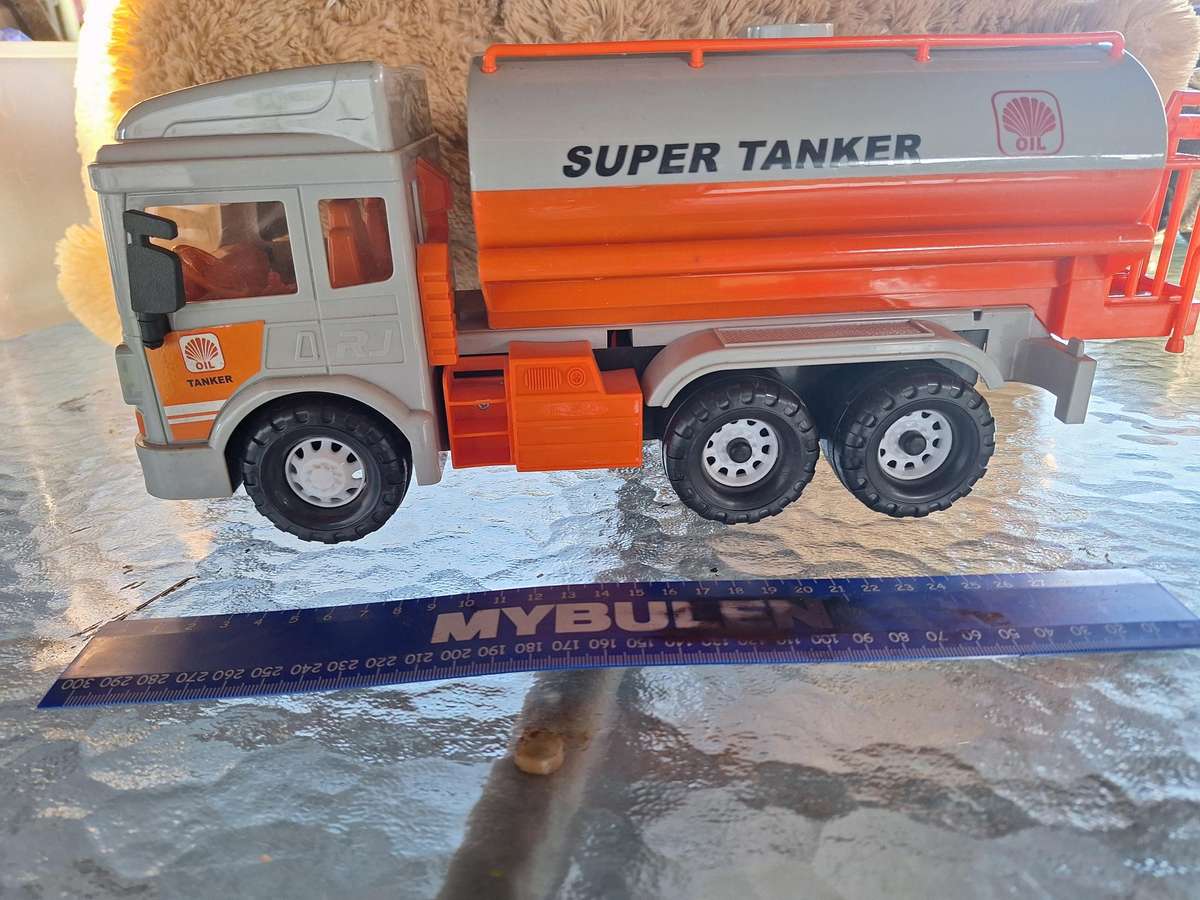 Large super tanker truck