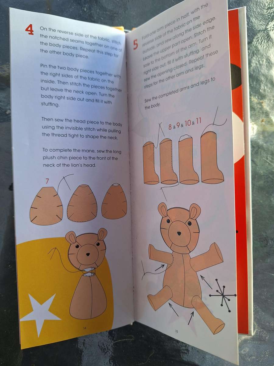 How to make a teddy lion