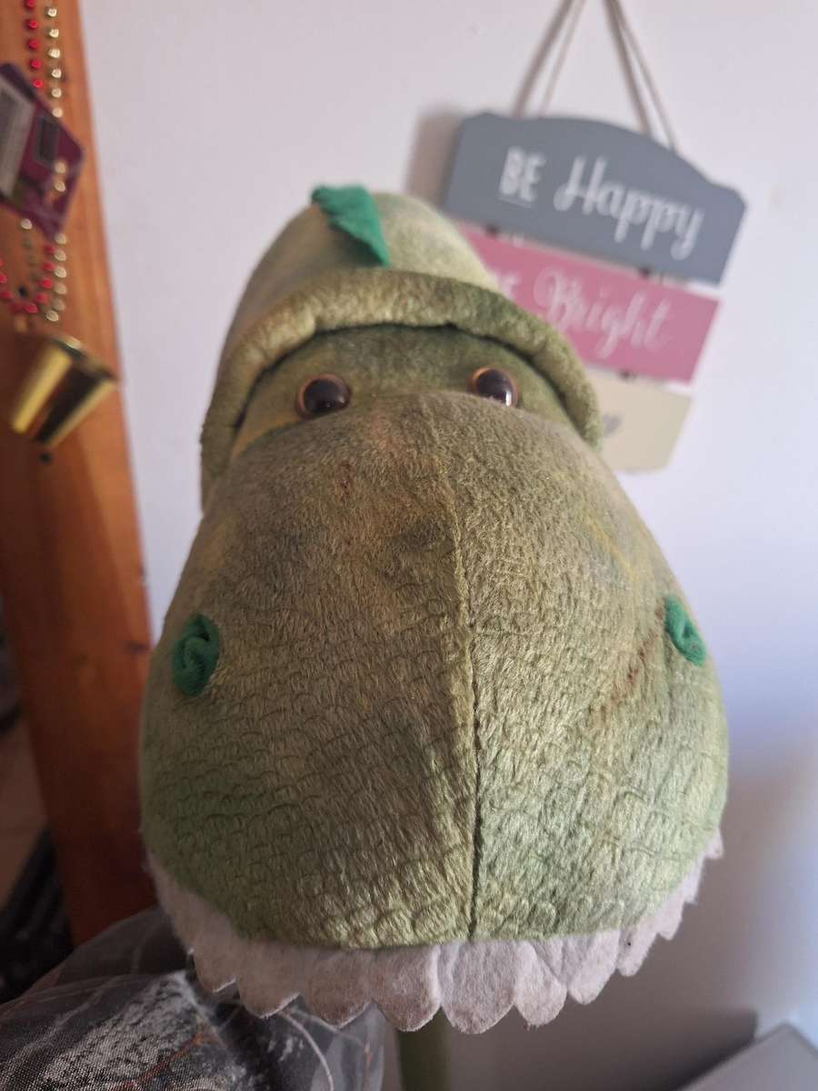 Dinosaur ride-on stick