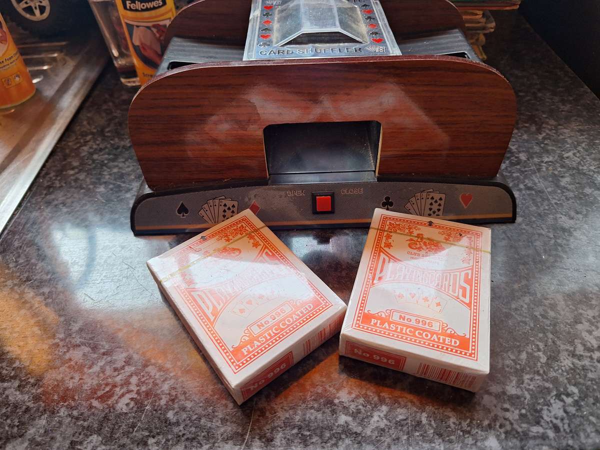 Automatic Card Shuffler and 2 decks of cards