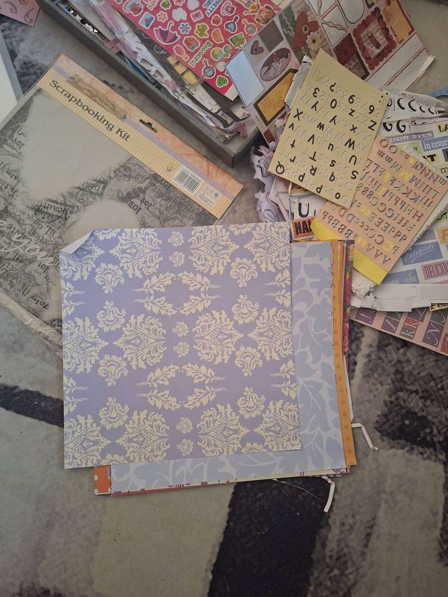 Lot of Scrapbook items
