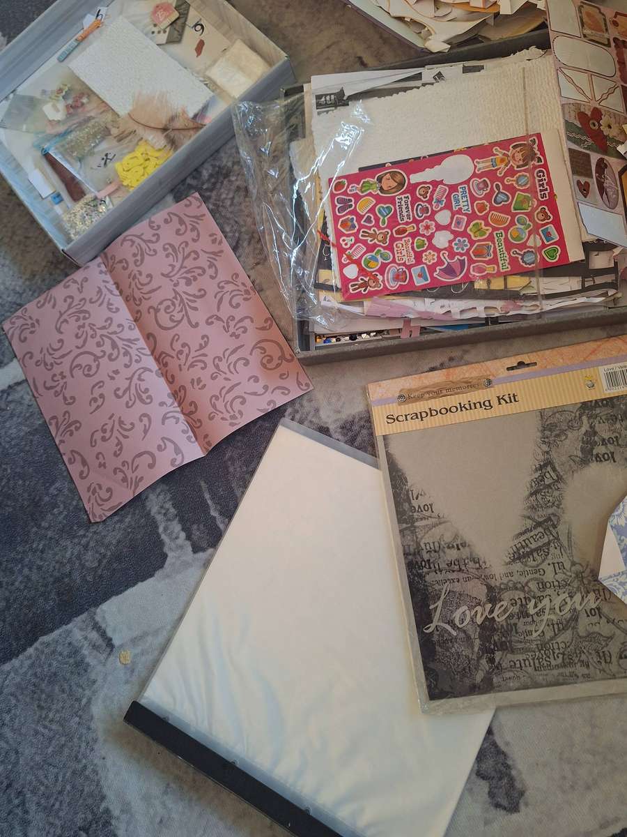Lot of Scrapbook items