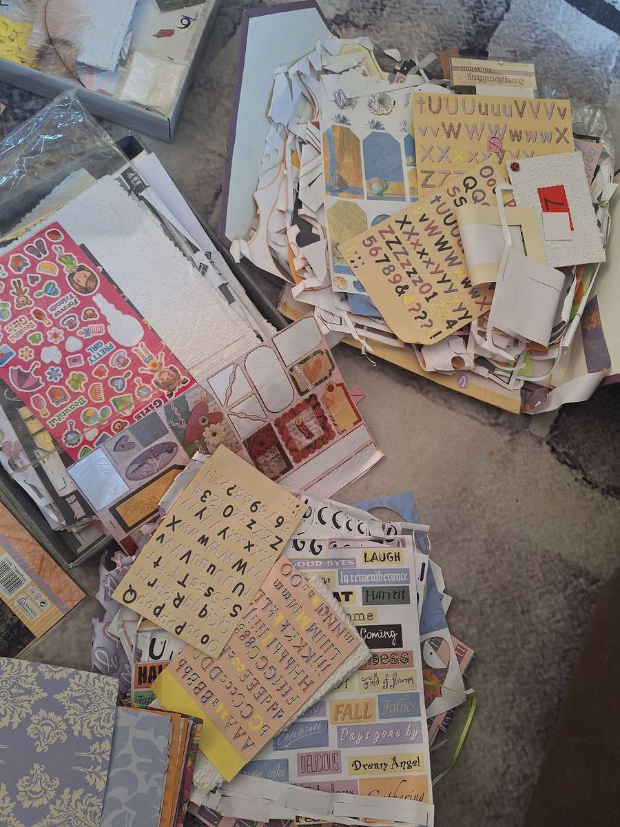 Lot of Scrapbook items