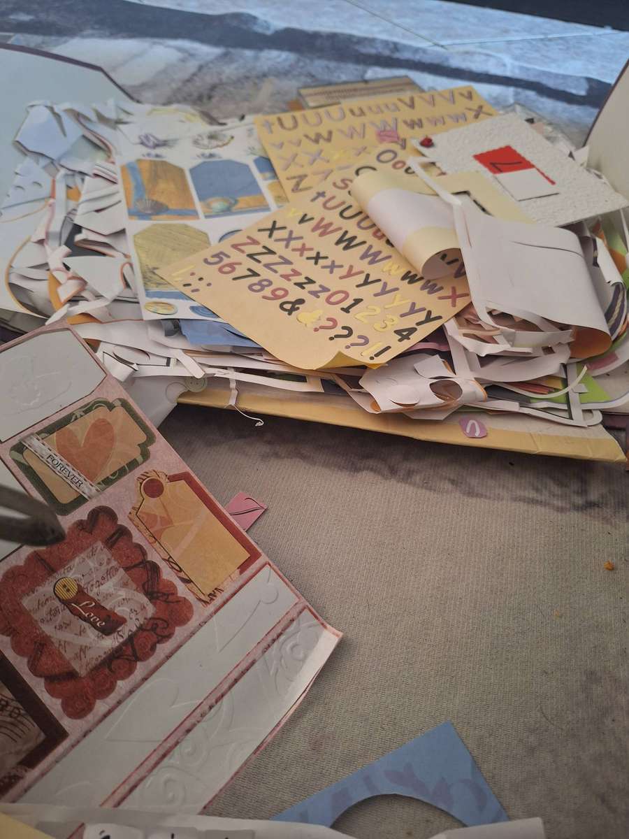 Lot of Scrapbook items