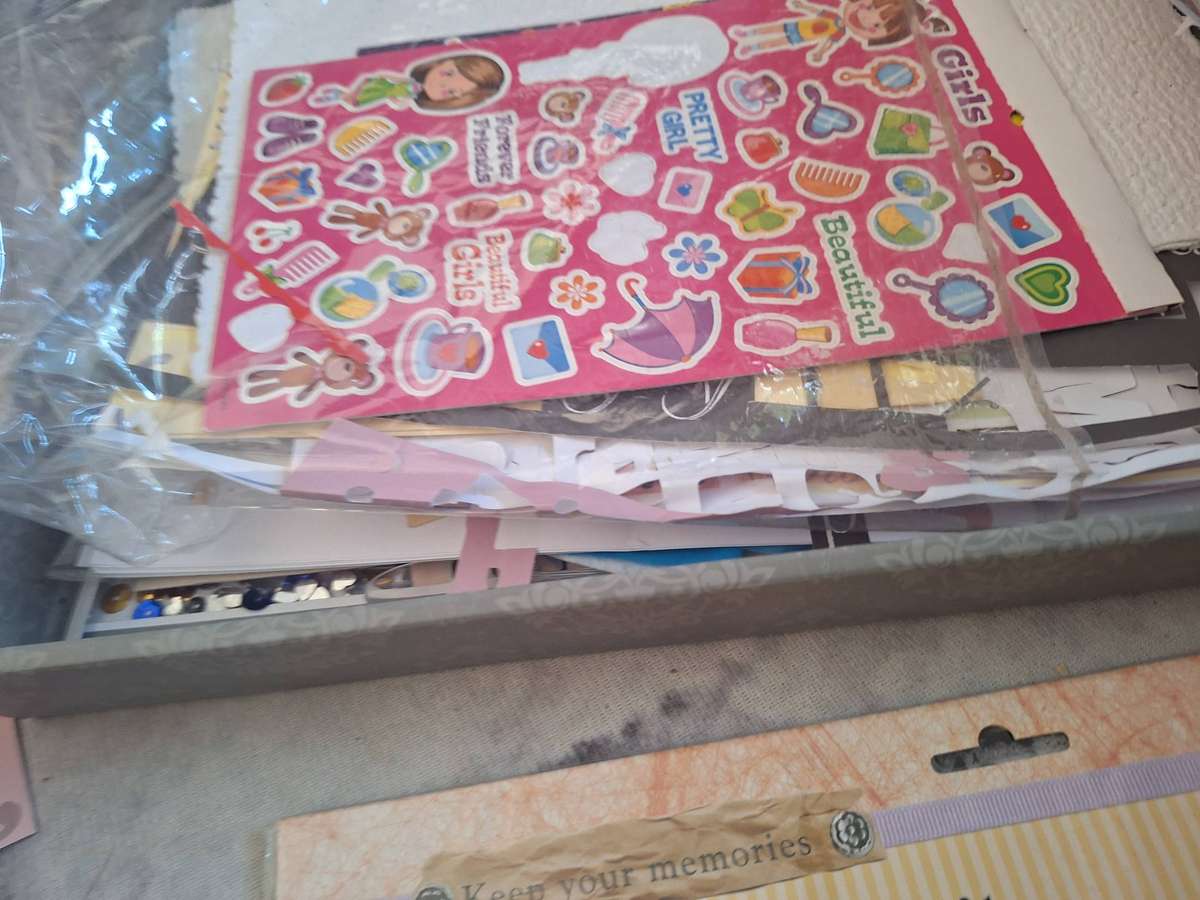 Lot of Scrapbook items