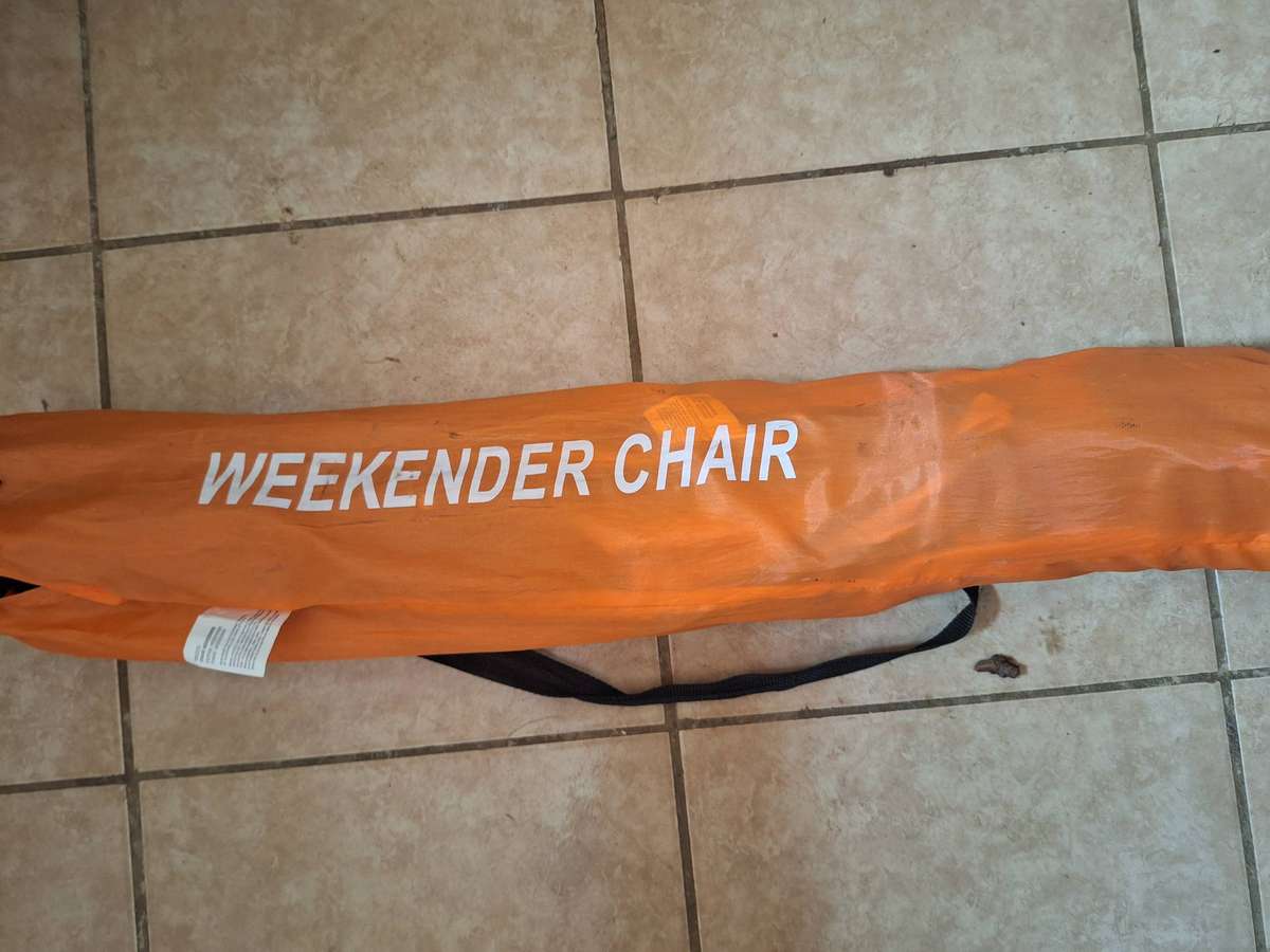 Orange camping chair