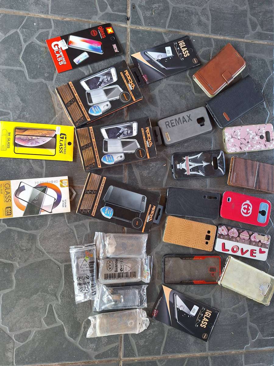 Lot of Cellphone Covers & Protection Glass