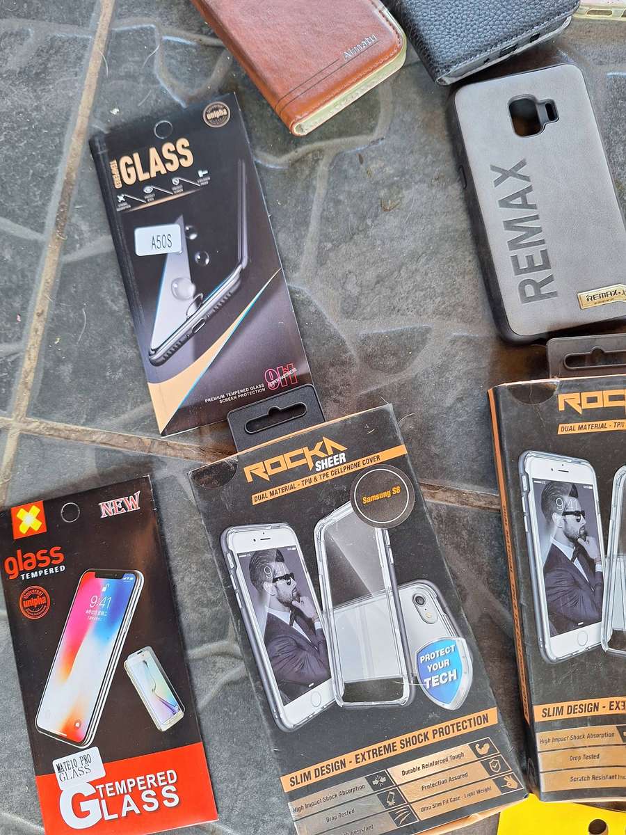 Lot of Cellphone Covers & Protection Glass