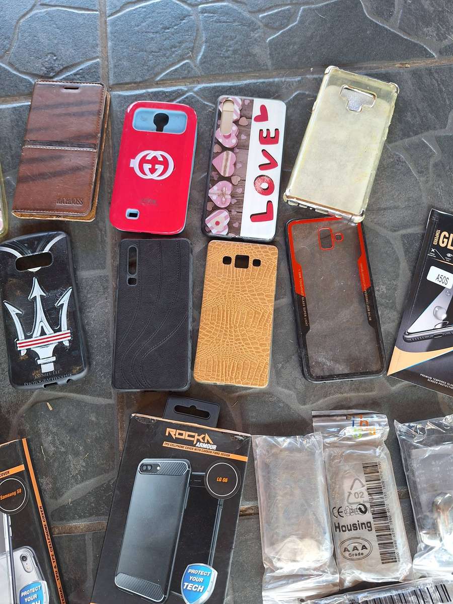 Lot of Cellphone Covers & Protection Glass