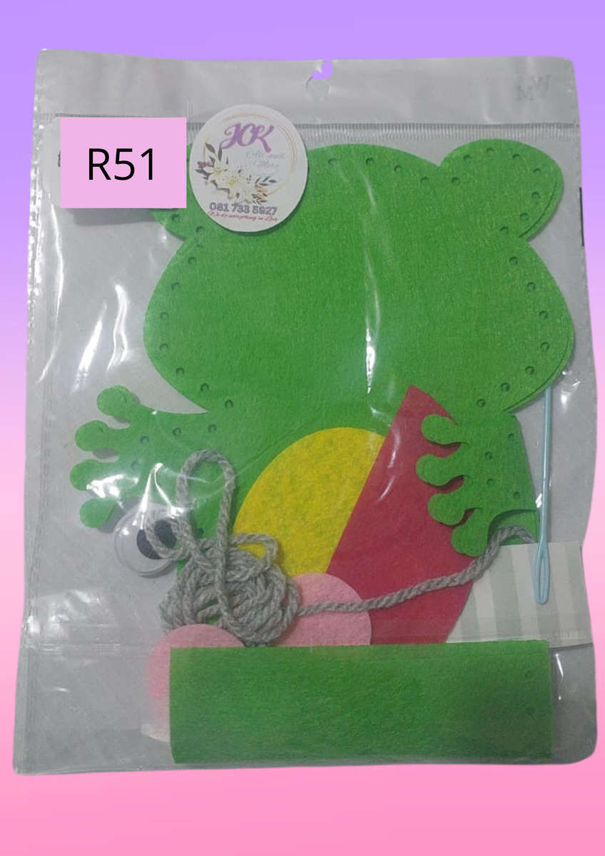 DIY hand puppet kit - frog