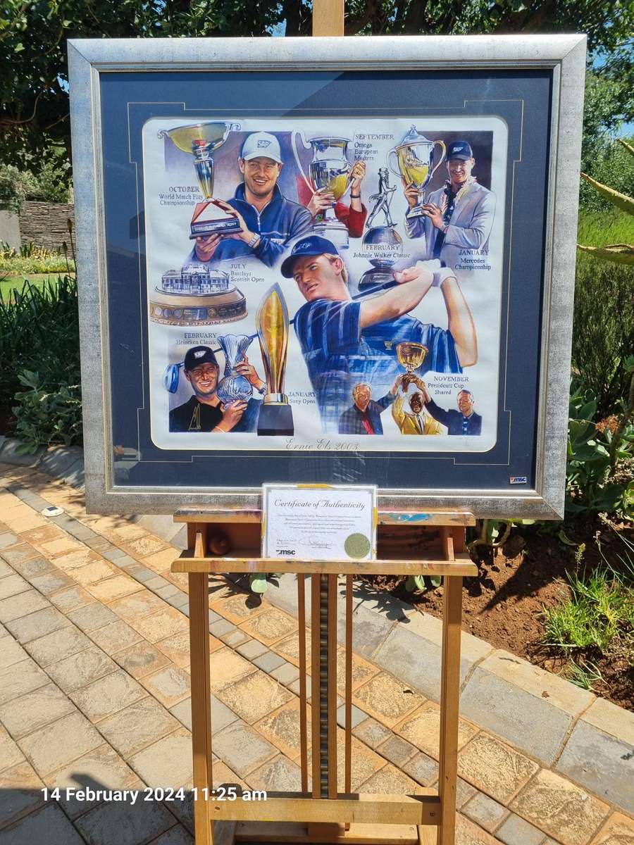 *****ERNIE ELS 2003 GLASS FRAMED*****