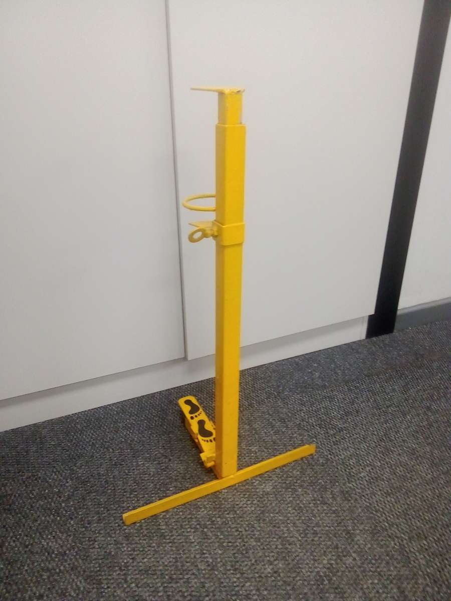 Foot press soap dispenser