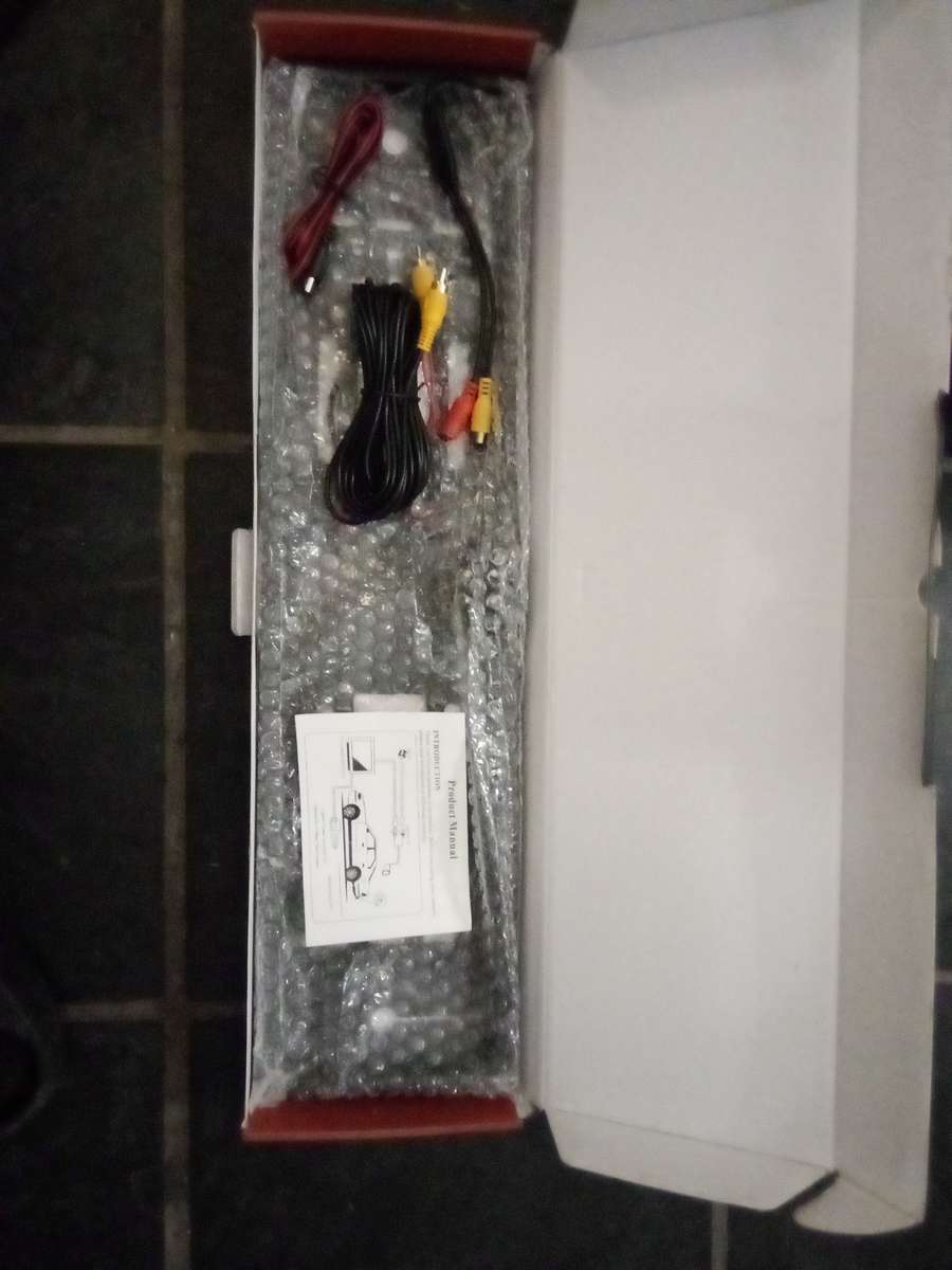 Number plate with camera