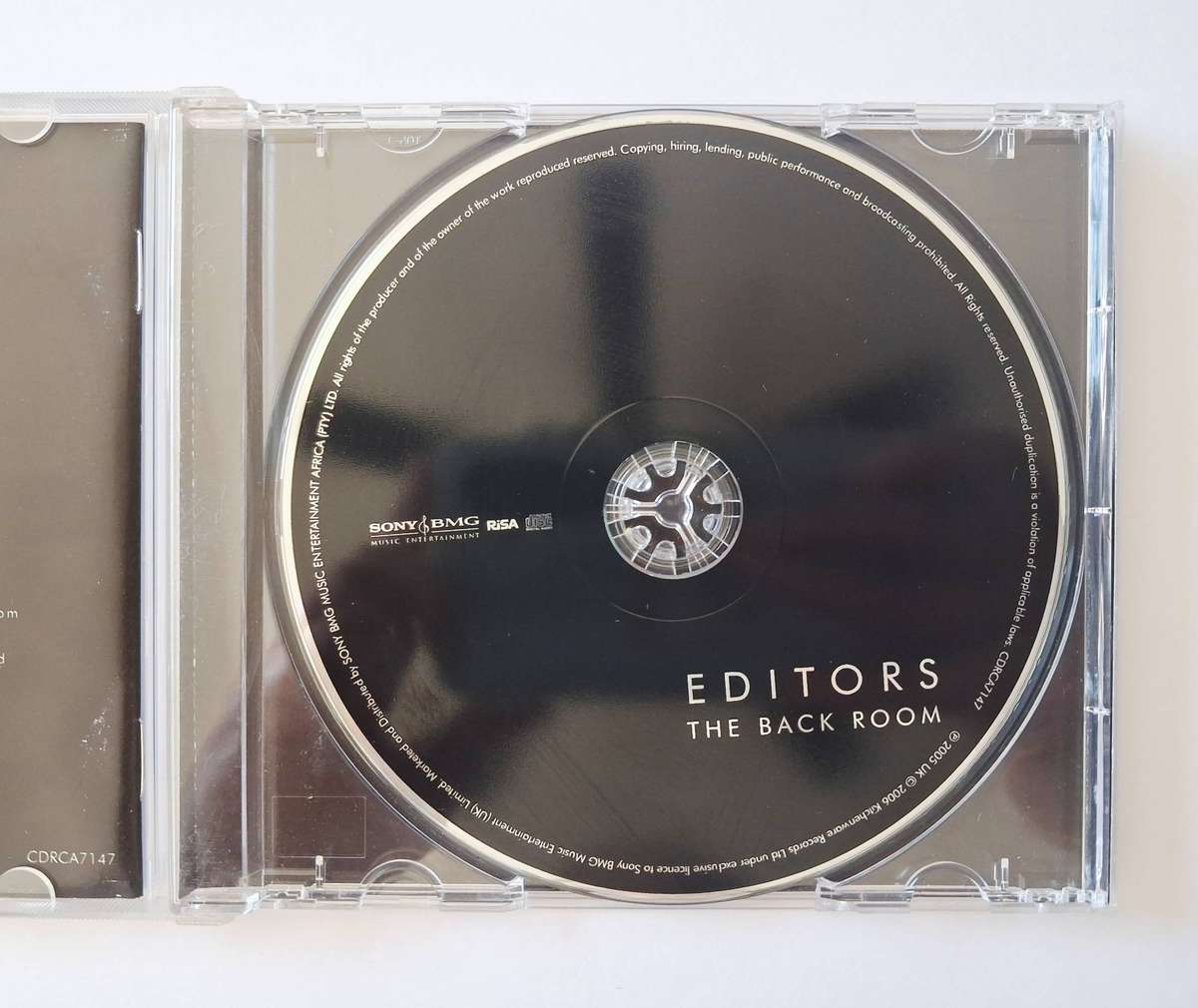 Editors  The Back Room CD